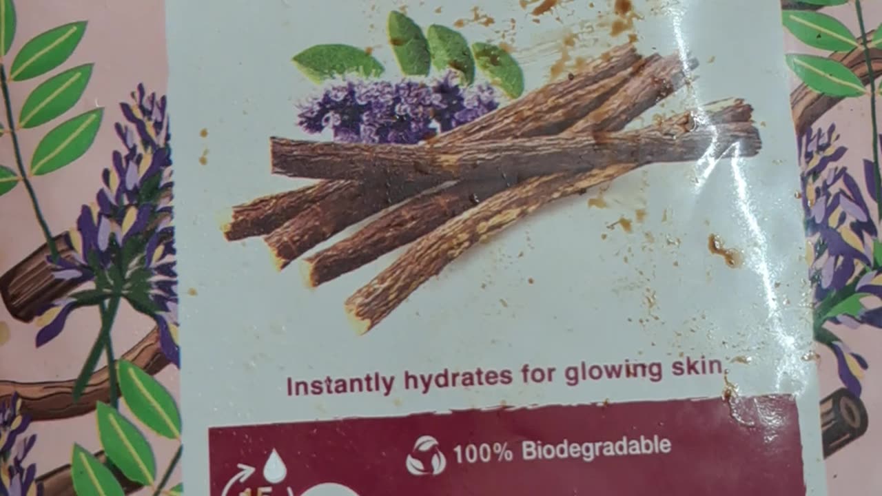 Promoting face sheet mask of a popular brand