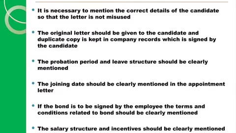 Appointment Letter