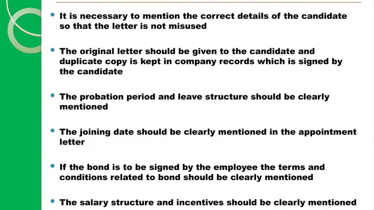 Appointment Letter