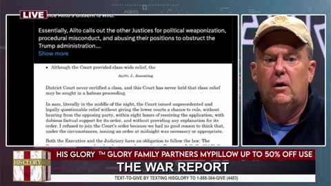 His Glory - The War Report 4-21-25