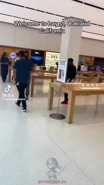 Imagine robbing apple store infront of a cop car and they do nothing 🤡