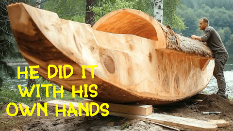 INCREDIBLE: The man made this boat himself, look what happened.