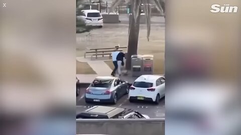 Incredible moment hero bystander tackles Bondi Beach gunman & turns gun on him after mass shooting