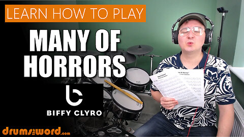 ★ Many Of Horror (Biffy Clyro) ★ Drum Lesson PREVIEW | How To Play Song (Ben Johnston)
