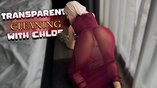 [4K] Chloe’s Floor Cleaning Ritual | Soft Dusting Near the Window