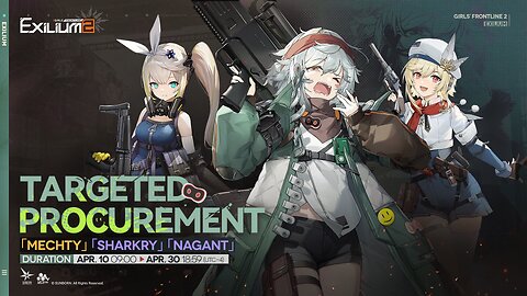 GIRLS' FRONTLINE 2 EXILIUM Aphelion part 2 Banner Gameplay Mechty Daiyan Sharkry's Outfit Swimsuit
