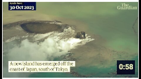 "Volcanic Eruption Births New Island Off Japanese Coast"