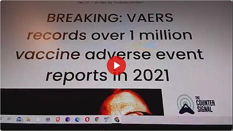 VAERS - OVER 3 MILLION DEAD FROM THE KILLER SHOT
