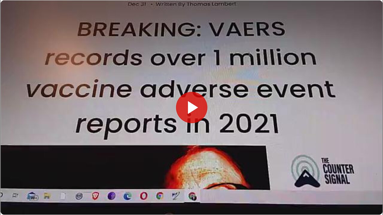 VAERS - OVER 3 MILLION DEAD FROM THE KILLER SHOT