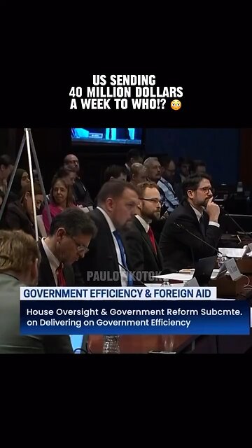 US sending 40 million a week to who … ?