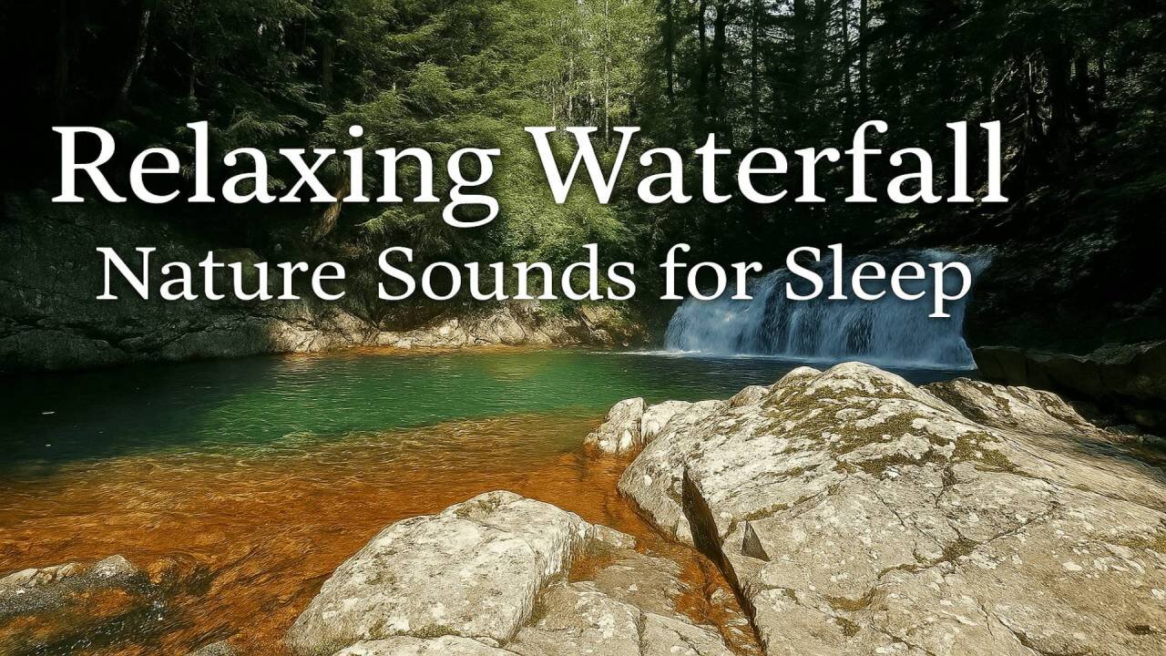 Relaxing Waterfall Sounds for Stress Relief | Nature Ambience for Sleep, Meditation & Focus