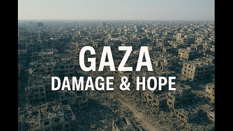 Aerial views of GAZA damage & mass destruction