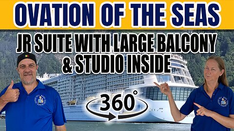 Ovation of the Seas Jr. Suite with Large Balcony and Studio Inside 360° Tour