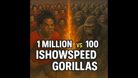 1,000,000 Ishowspeed VS 100 Gorillas ! 😱 Who will win ? 🤔
