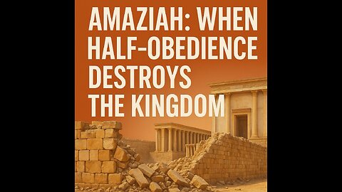 Amaziah: Partial Obedience Destroys | 2 Kings 14, 2 Chr 25 | 7/6/25