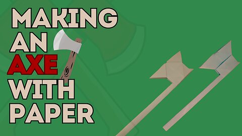 How to Make a Paper Axe | Easy DIY Weapon Craft Tutorial