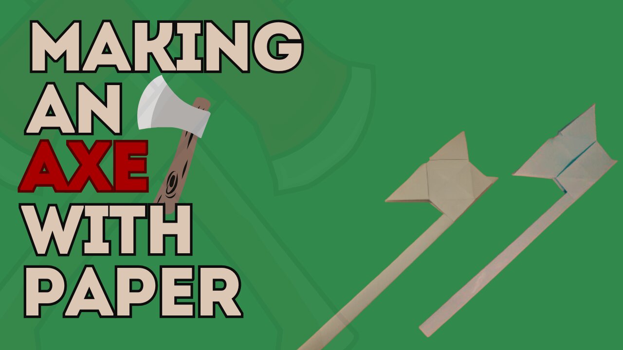 How to Make a Paper Axe | Easy DIY Weapon Craft Tutorial