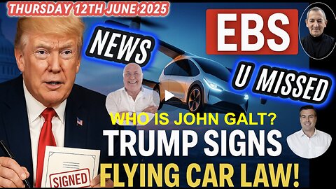 Charlie Ward DAILY NEWS- FLYING CARS, TRUMP SIGNALS EBS, 26-1 DEATHS OF UKRAINIAN MEN. John Galt.