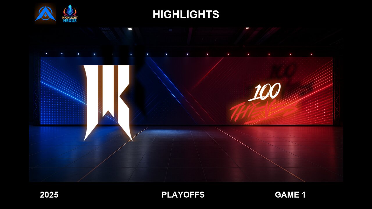SR vs 100T Game 1 Highlights - LTA North 2025 Playoffs - Shopify Rebellion vs 100 Thieves
