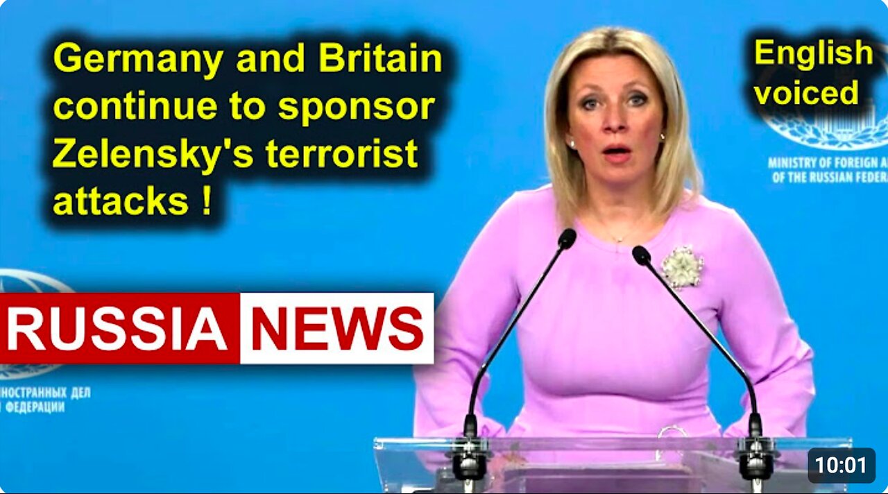 Germany and Britain continue to sponsor Zelensky's terrorist attacks!