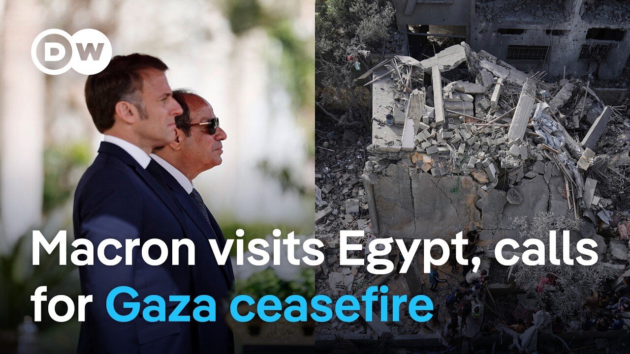 Emmanuel Macron calls for a ceasefire in Gaza during his visit to Egypt | DW News