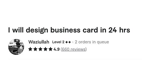 I will design business card in 24 hrs