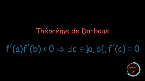 Théorème de Darboux