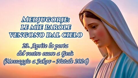 (5 NOVEMBRE 2025) – PADRE LIVIO FANZAGA: “MEDJUGORJE: LE MIE PAROLE VENGONO DAL CIELO”=23.⭐'Aprite la porta del vostro cuore a Gesù'=/|😇💖🙏|\