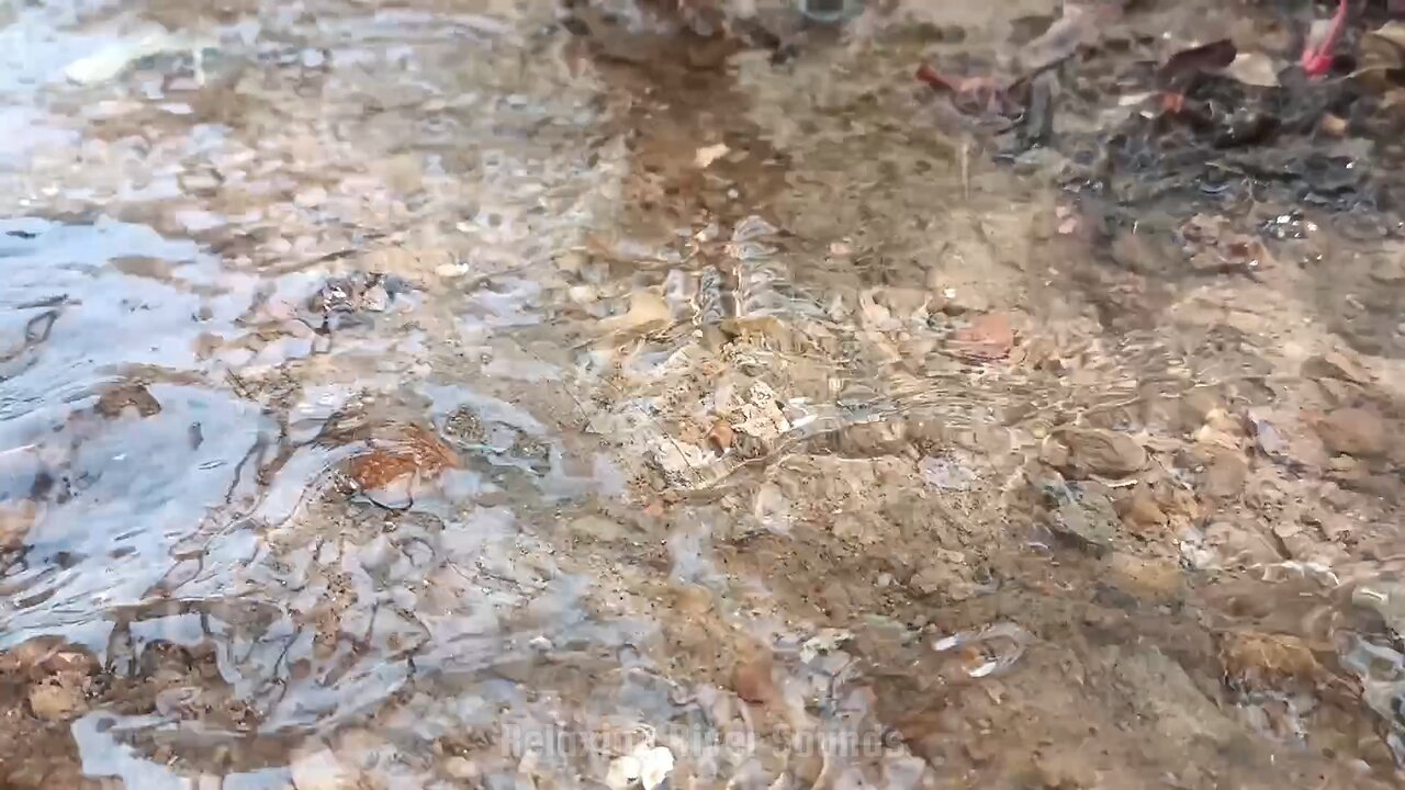 Creating a mini river with relaxing water sounds