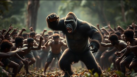100 men vs 1 gorilla: Who would win in a fight?