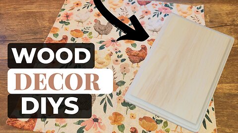 DIY Love! Wood Decor with Paint and Decoupage!