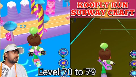 Subway Craft Fun Runner Mobile Gameplay Levels 70 to 79 | Prasad Games
