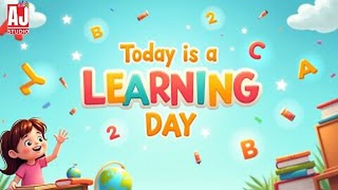 Today Is Learning Day 📚 | Fun Educational Cartoon for Kids