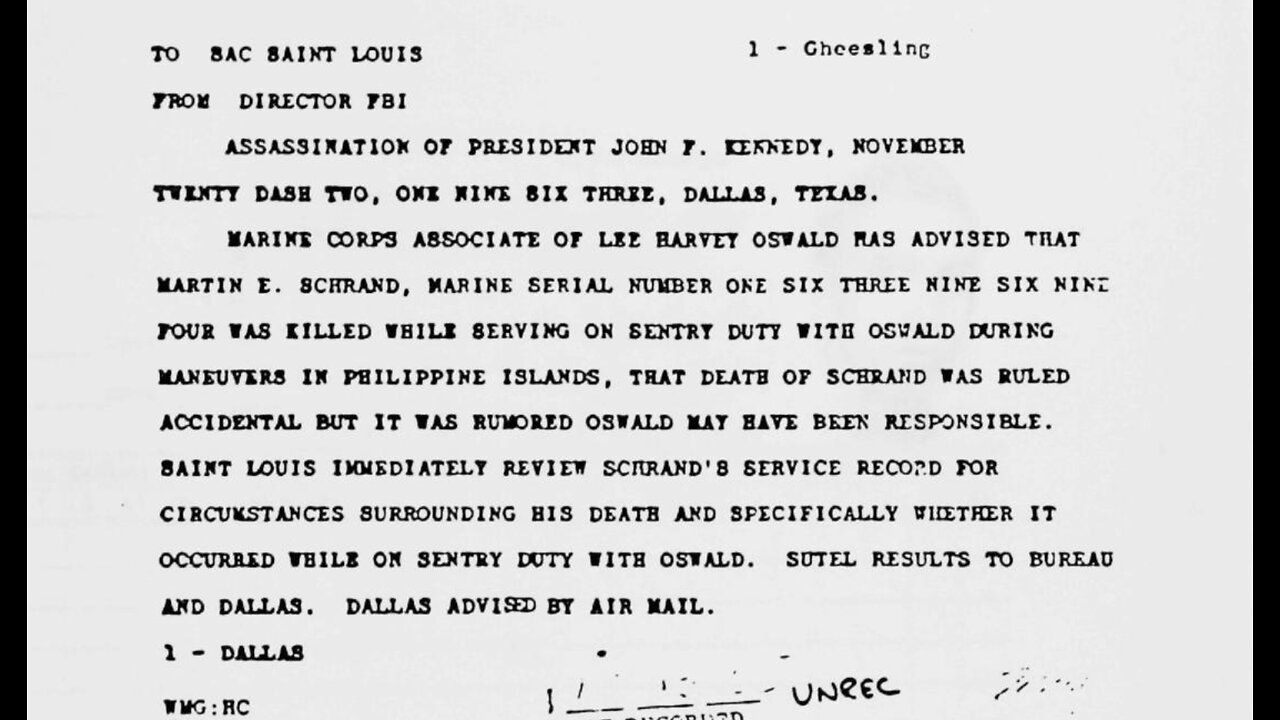 Lee Harvey Oswald and the Death of Martin Schrand