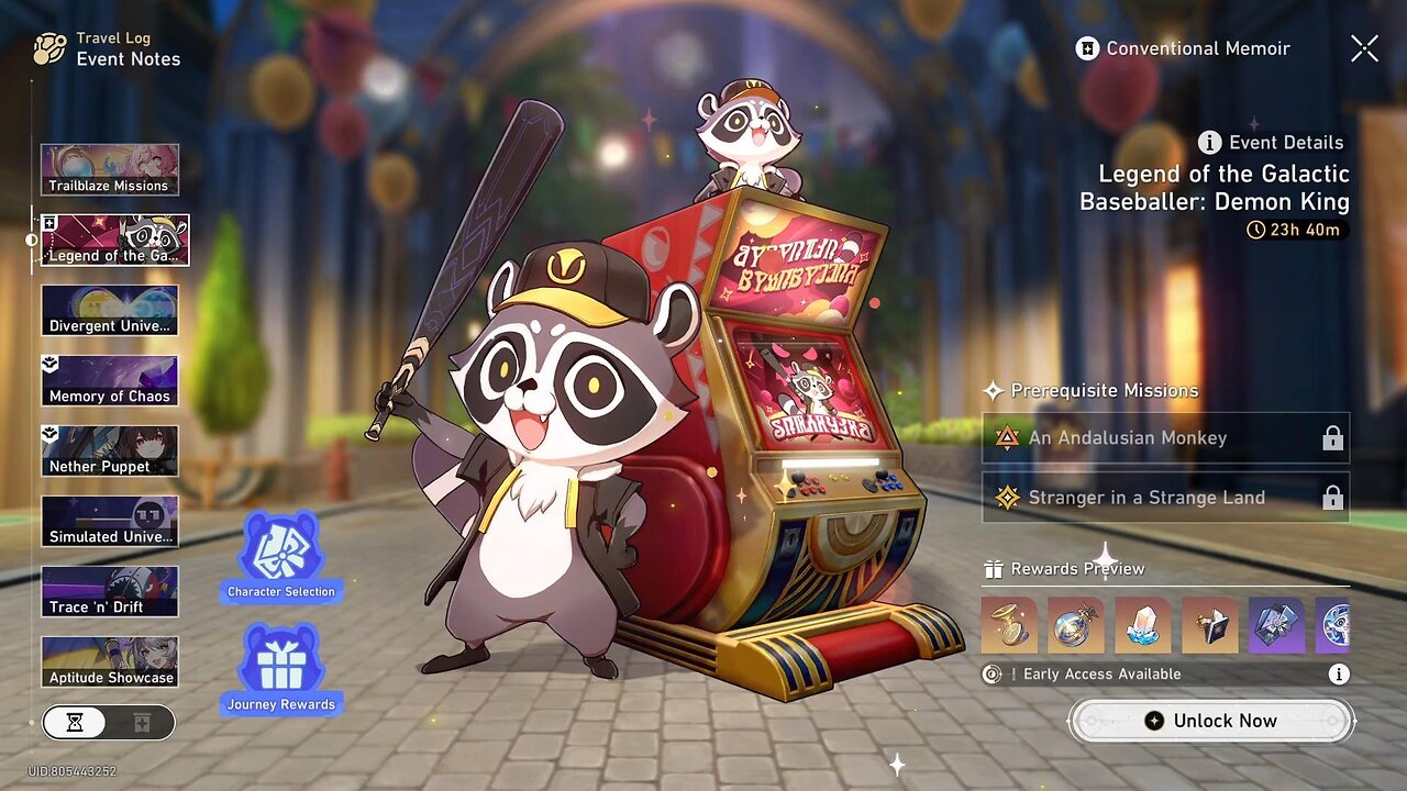 Legend of the Galactic Baseballer: Demon King Event - Honkai: Star Rail - Version 3.3