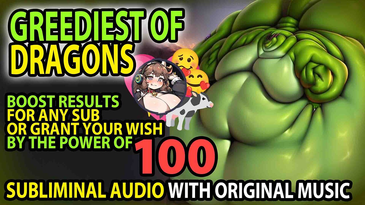 🐲GREEDIEST DRAGON 🐲💯 Rumble's most POWERFUL BOOSTER?! Results to 100th Power Subliminal Audio 💖🎶🐄