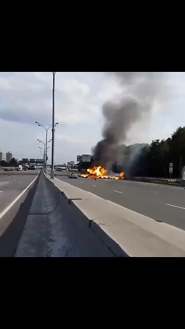 Electric Vehicles are time bombs. This is two EV’s colliding and the aftermath