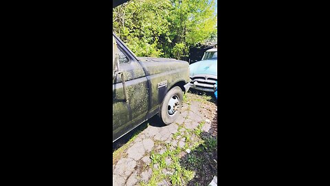 Abandoned Ford dump truck