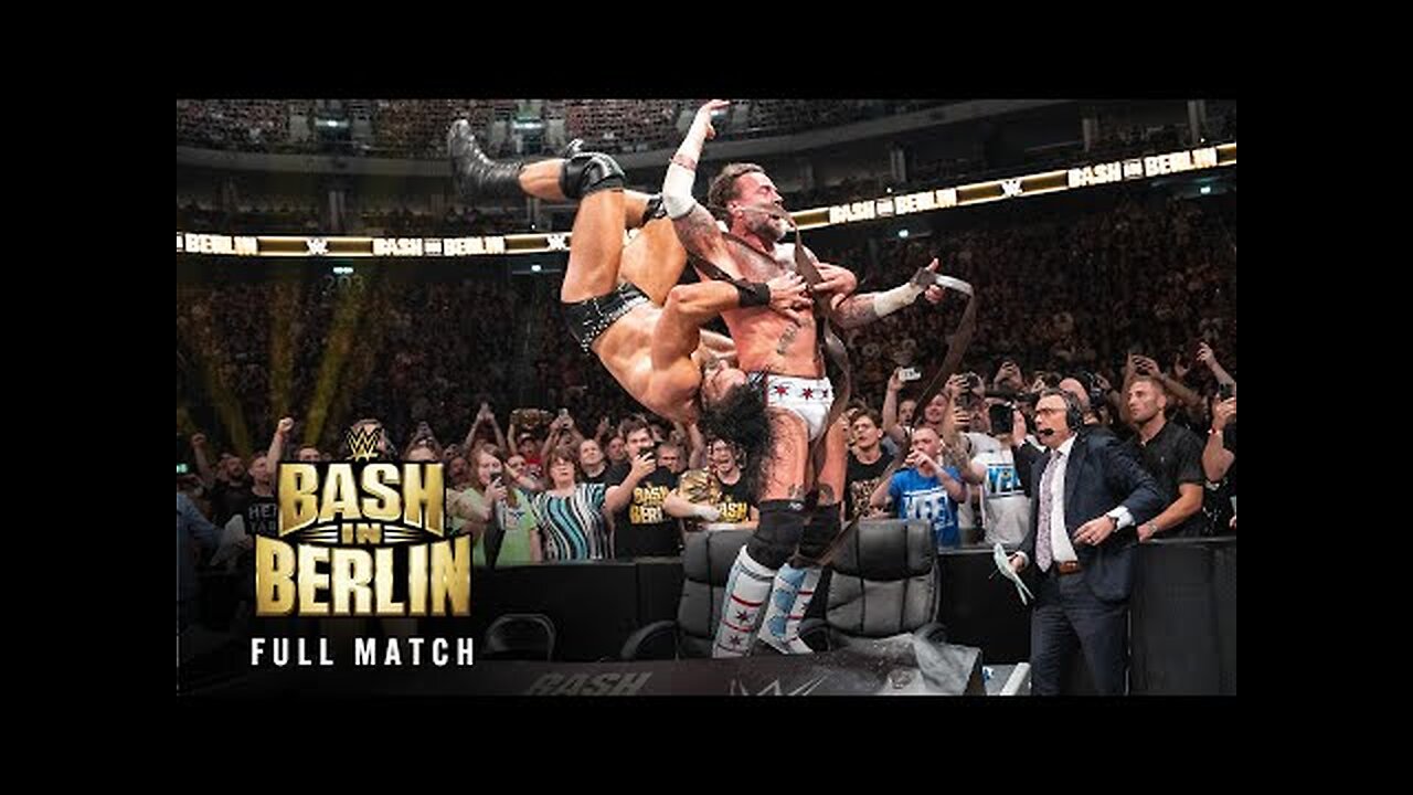 FULL MATCH_ CM Punk vs. Drew McIntyre _ Strap Match_ Bash in Berlin 2024