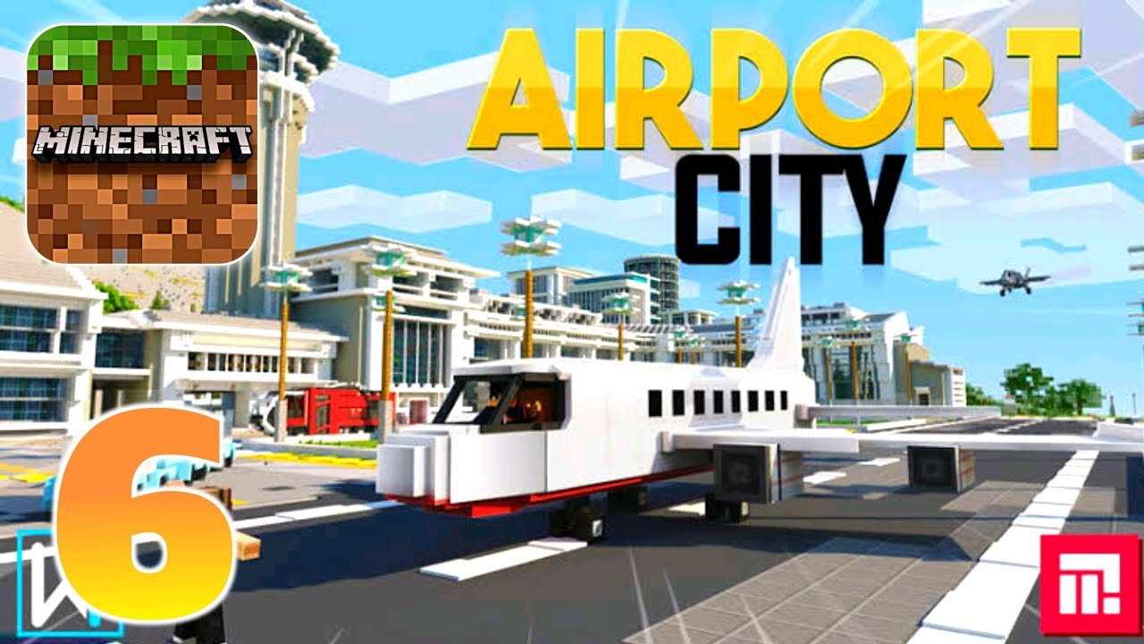 Minecraft Pocket Edition - Gameplay Walkthrough | Story Mode | Airport City | (Android, iOS)