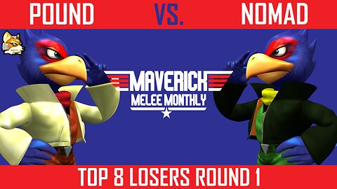Pound (Falco, Fox) vs. Nomad (Green Falco) - Top 8 Losers Round 1 | The Maverick Melee Monthly
