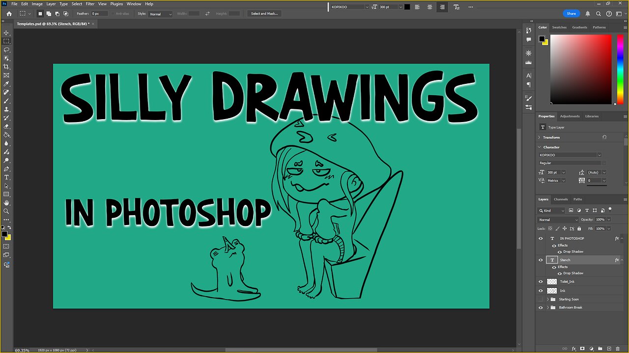 Let's Make a Silly Drawing in Photoshop