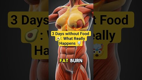3 Days Without Food 🥑🤯 | What Really Happens to Your Body & Metabolism #Shorts #WeightLoss