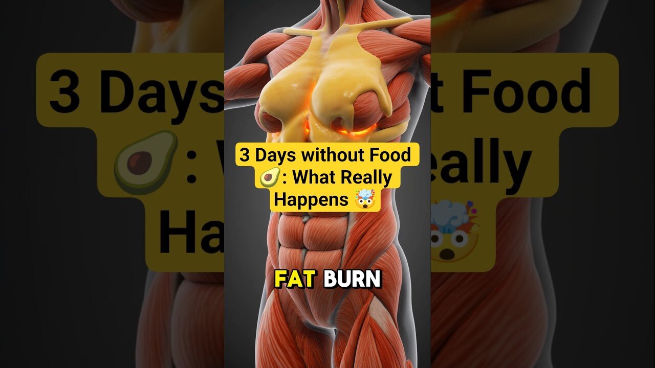 3 Days Without Food 🥑🤯 | What Really Happens to Your Body & Metabolism #Shorts #WeightLoss