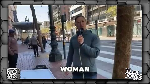 Trans Pulls Gun On Street Preacher