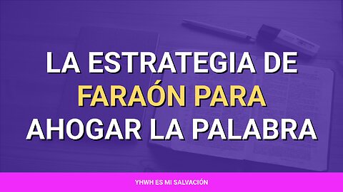 ⛏️ ️La estrategia de Faraón para ahogar la palabra | Éxodo 5