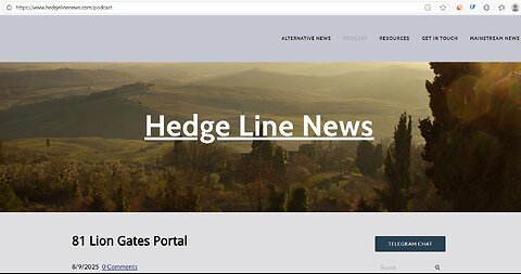Hedge Line News 81: Lions Gate Portal