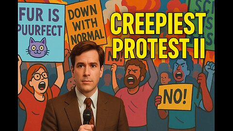 Reporter NAILS IT at Anti-Conservative American Protest #funnyshorts