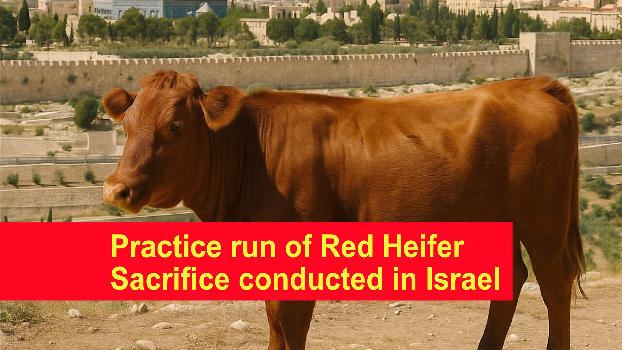Orthodox Jews Conduct Practice Round of Red Heifer Sacrifice in Israel
