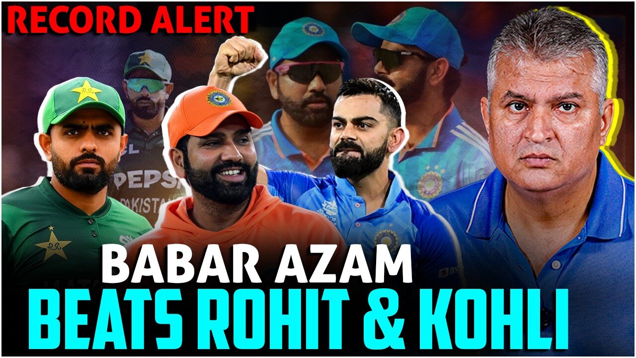 Babar Azam Nears Another Record, Set to Surpass Rohit Sharma and Virat Kohli